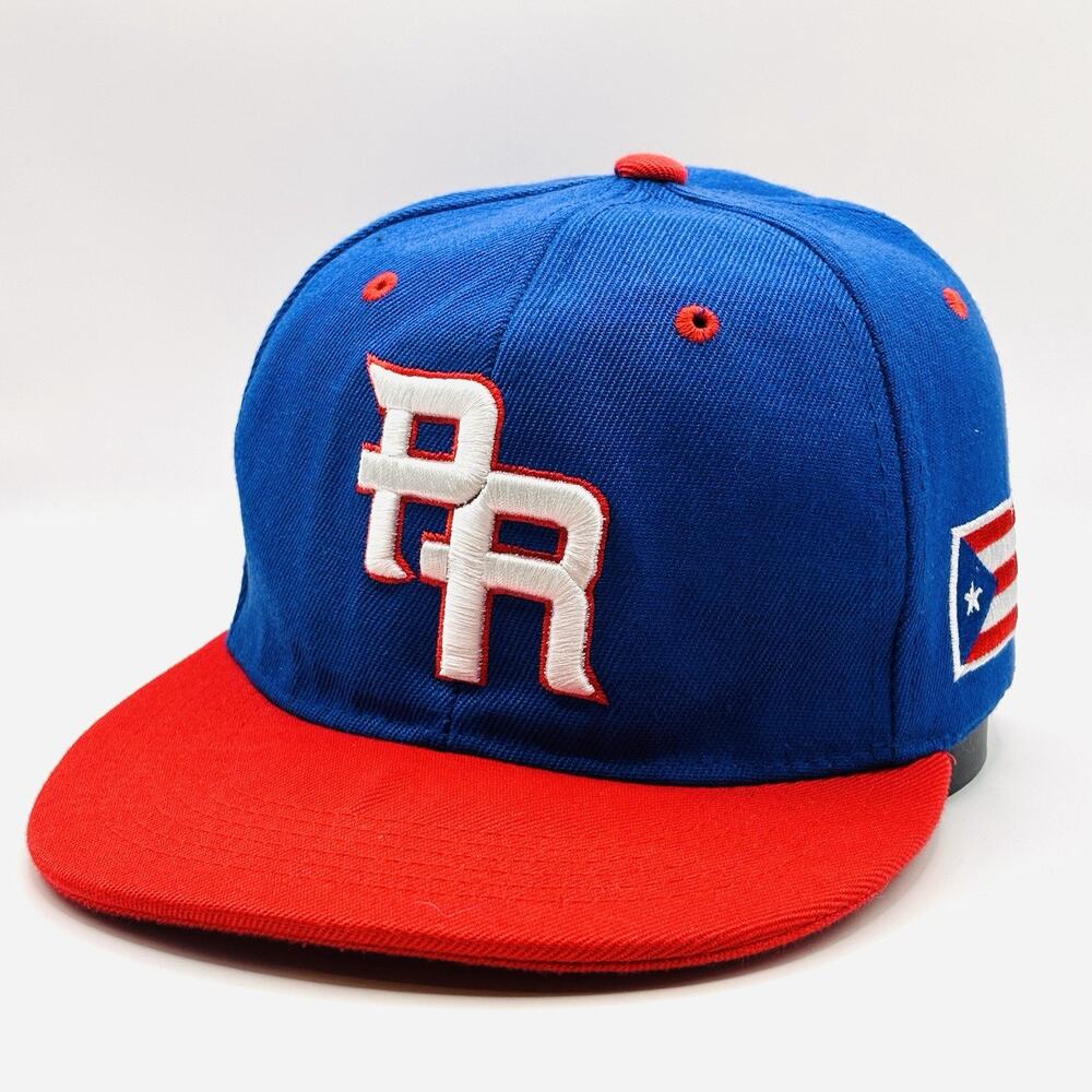 PUERTO RICO Baseball PR 3-D Embroidered Hat Cap SnapBack Flag Brim KIPA